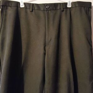 Haggar Men's Casual‎ Dress Pants Size 40 x 30 Black Flat Front